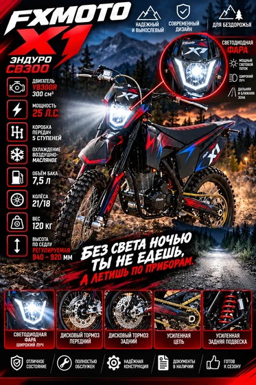 Светодиодная фара FXMOTO X1